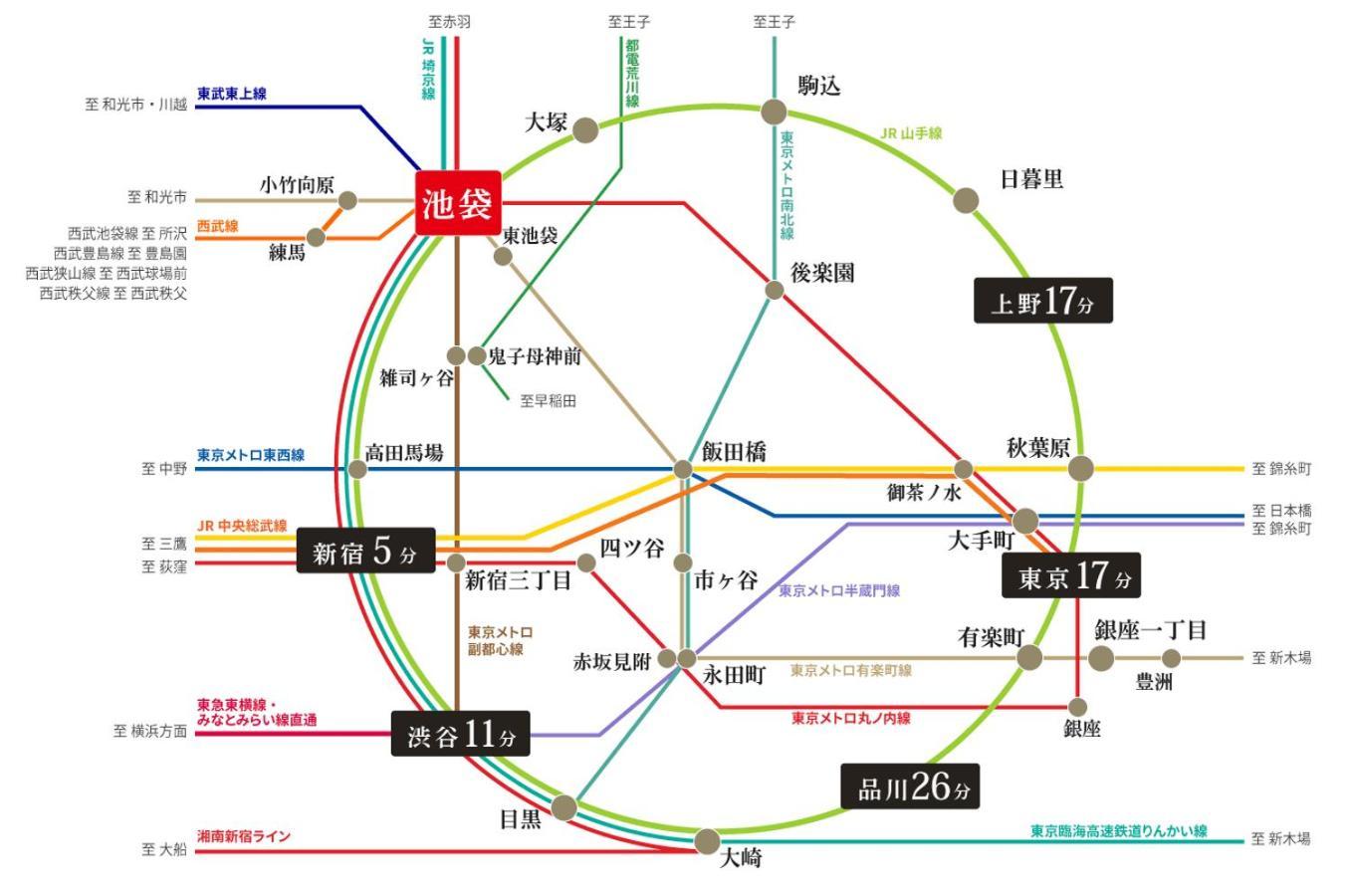 Tokiwa 10 Building 6Min Walk From Ikebukuro Station Direct Access To The Airport Apartman Tokió Kültér fotó